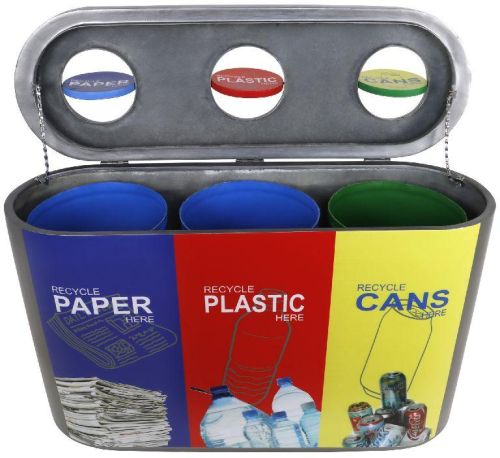 Trio 40L Plastic Color Coded Waste Bin