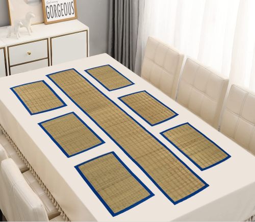 Natural Fibre River Grass Table Mat Set 4