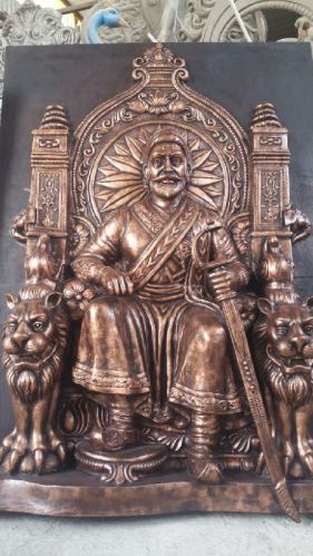 FRP Chhatrapati Shivaji Wall Mural, Mode Type : Portrait Mode