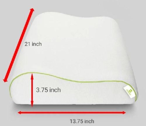 Plain Cotton Small Contour Pillow For Hotel, Home, Chair, Seat