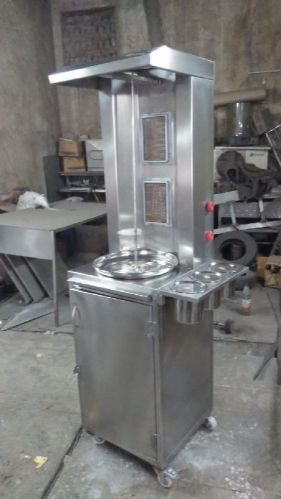 Stainless Steel 18guage Shawarma Half Cabinet, Size : 22/24/72 Inch