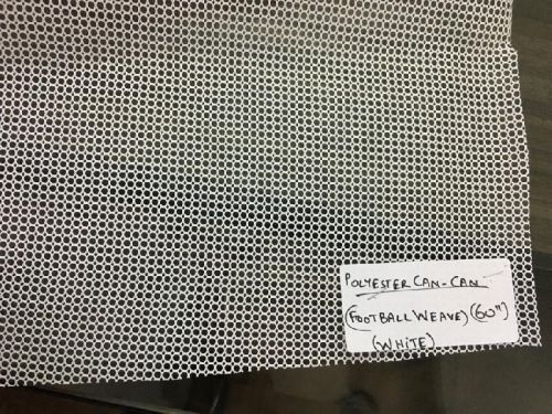 Polyester Football Weave Can Can Fabric, For Dresses, Size : 60 Inch