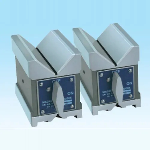 Stainless Steel Magnetic V Block, Color : Gray
