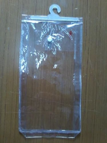 Plain PVC Styled Button Bags, For Packaging