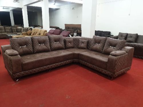 Lakda Commercial Plywood L Shape Sofa Set