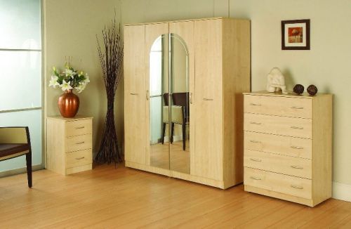 Double Door Square Wooden Wardrobe Furniture, For Home Use, Size : 5x3Ft, 6x4ft, 6x5ft, 7x3ft, 7x4ft