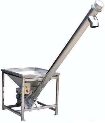 Rectangular Inclined Auger Screw Tube Conveyor, For Moving Goods, Voltage : 220V