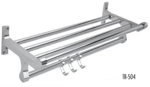 Silver Polished Stainless Steel Towel Racks,towel Racks, For Home, Hotel