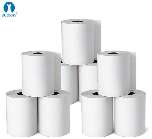 Rudkav Billing Machine Thermal Paper Roll With 55 GSM (79 Mm X 40 Meter) Pack Of 35