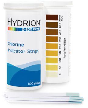 Hydrion Chlorine Indicator Test Strips, For Hospital