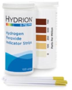 Hydrion Hydrogen Peroxide Test Strips, For Hospital, Laboratory, Feature : High Accuracy