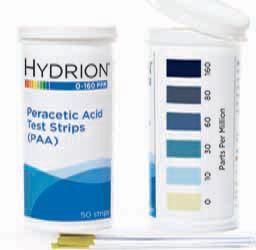 Hydrion Peracetic Acid Test Strips, For Clinical, Feature : High Accuracy