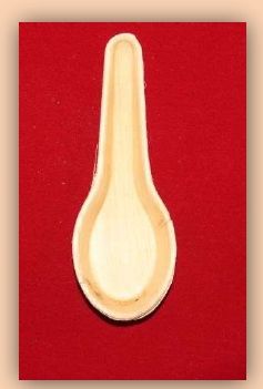 Plain Areca Leaf Soup Spoons, Color : Brown