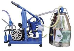 Hand With Motor Operated Milking Machine