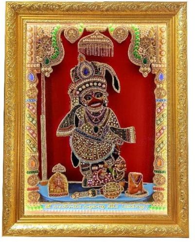 Hanuman Ji Lightning Handmade Work Photo Frame