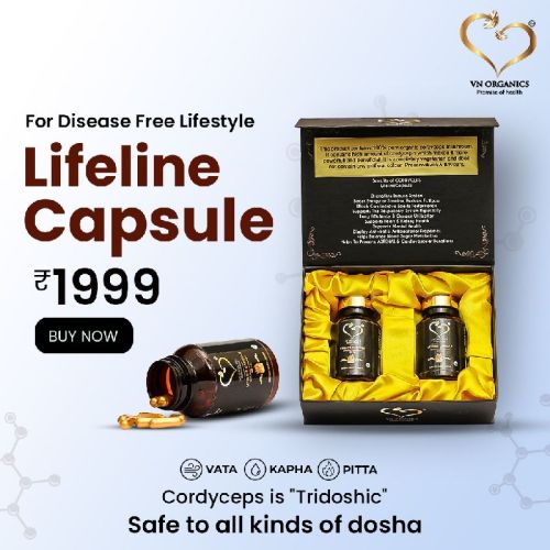 VN Organics Lifeline Cordyceps Capsules