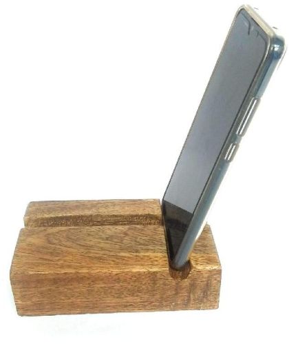 Polished Wooden Mobile Stand, Size : 10 Inch (Length)