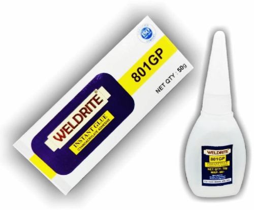 White Instant Glue Cyanoacrylate Adhesive 801 GP, For Industrial Use, Shelf Life : 2 Year