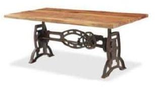 Polished DI-0202 Dining Table, For Hotel, Home, Color : Brown