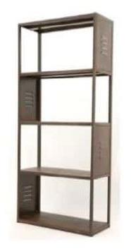Polished Iron DI-0305 Book Rack, Size : 24x14x70 Inch