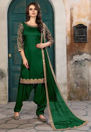 Ladies Chiniya Silk Suit Dupatta, Color : Multicolor
