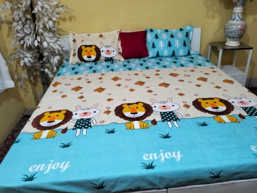 3D Printed Double Bed Sheet, Technics : Machine Made