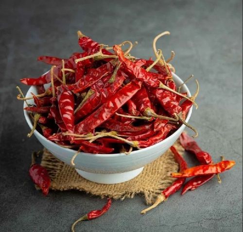 With Stem Organic Dried Red Chili, Grade Standard : Food Grade