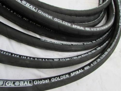 Round Polished Hydraulic Rubber Hose, For Industrial Use, Color : Black