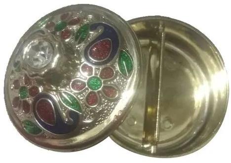 Brass Kumkum Box, For Personal