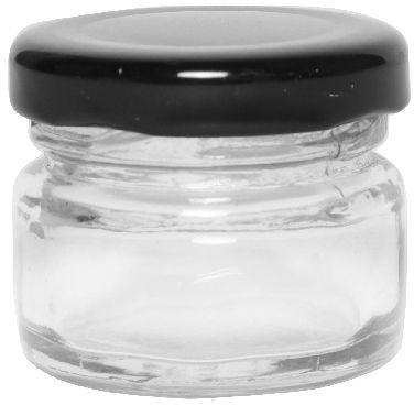 31 ML ROUND GLASS JAR, For Packing Jam, Packing Food, Pattern : Plain