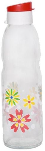 750 ML BOOSTER PRINTED WATER BOTTLE, For Gift, Personal Care, Beverage, Glass Type : YES