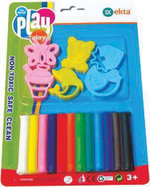 Play Set 2 Modelling Clay Set, For Making Toys, Gift Items, Decorative Items, Packaging Type : Plastic Bags