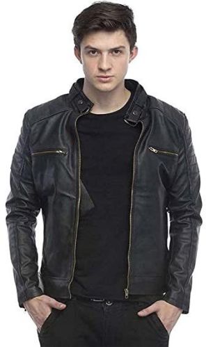 Plain Mens Leather Jacket, Feature : Comfortable Soft, Waterproof