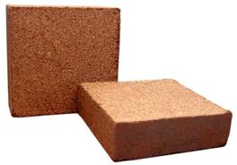 Rectangular Coir Pith Blocks, For Floor, Partition Walls, Color : Brown