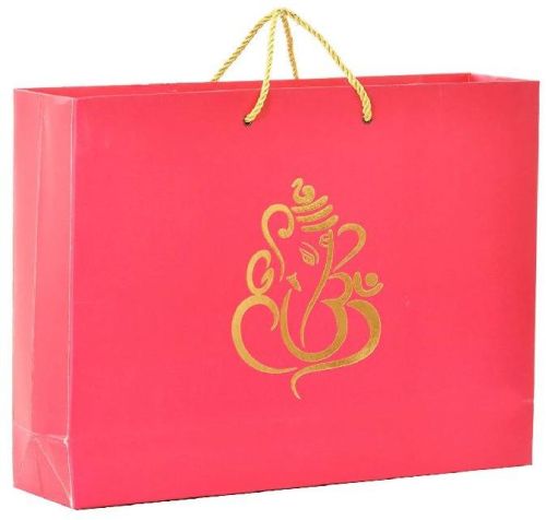 Printed Paper Carry Bag, Size : 14x12inch