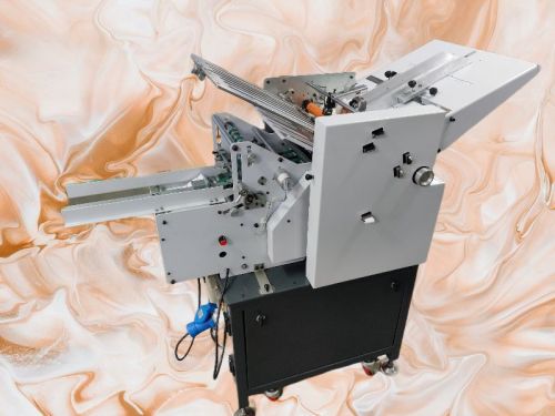 Mistry Powder Coated 100-1000kg Paper Folding Machine, Packaging Type : Wooden Box