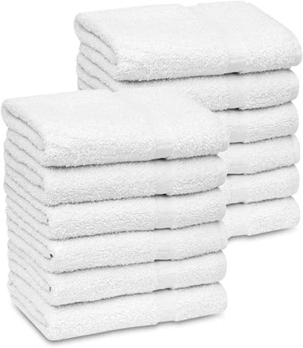 Plain 27x54 Bath Towel 12.5Lb/Dozen, Color : White