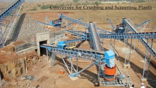 Crushing Screening Plants Conveyor Belts System, For Moving Goods, Power : 6-9kw