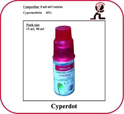 Cyperdot External Insecticide. Cypermethrin- High Cis 100 Gm.