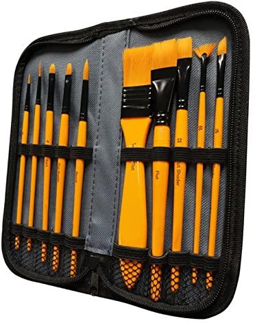 Acrylic Painting Brush Set, Feature : Crack Resistance, Durable, Easy To Handle, Flawless Finish, Good Quality