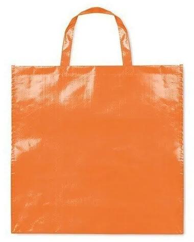 Plain PP Woven Shopping Bags, Handle Type : Plastic