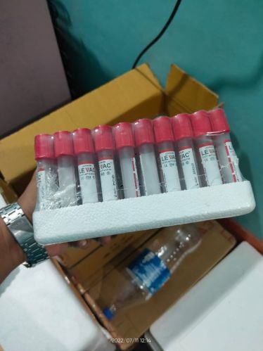 Plastic Vacuum Blood Collection Tube, Shape : Round