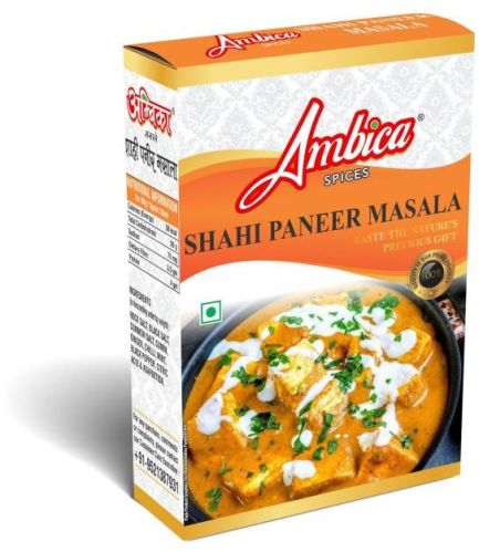 Ambica Spices Shahi Paneer Masala Powder, Packaging Type : Paper Box