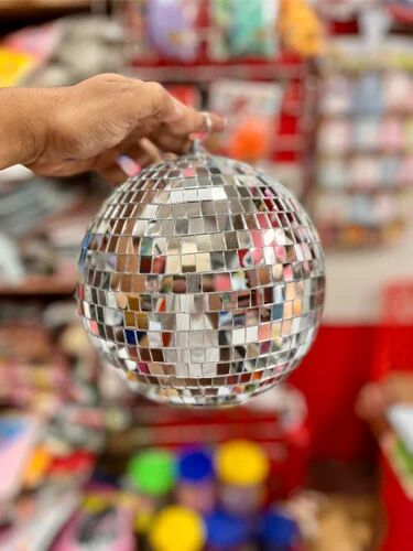 Mirror/Glass Mirror Disco Ball, Shape : Round