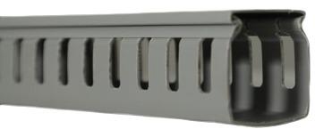 Grey AirQon PVC Brod Slot Wiring Duct, For Wire Use, Shape : Rectangular