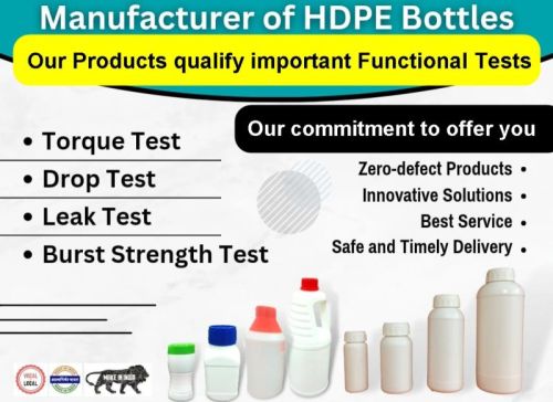 Plain Polished HDPE Bottles, For Personal Care, Beverage, Chemical, Pharmaceutical, Size : 100ml
