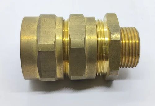 Brass Cable Gland, Color : Golden