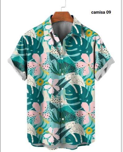 Printed Cotton Mens Beach Shirt, Size : L, XL, XXL, XXXL