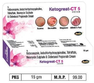 Ketogreat-CT 5 Cream, Packaging Size : 15 Gm