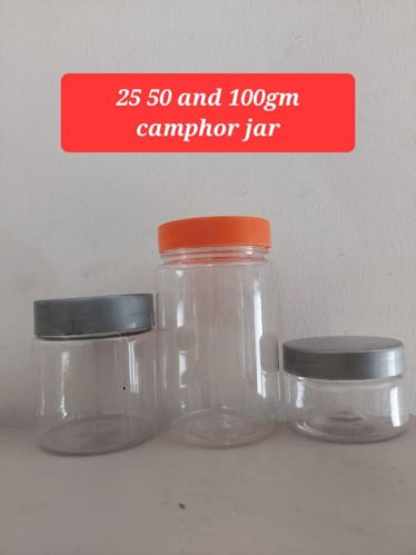 Transparent PET Camphor Jar, For Packaging, Feature : Freshness Preservation, Leakage Proof